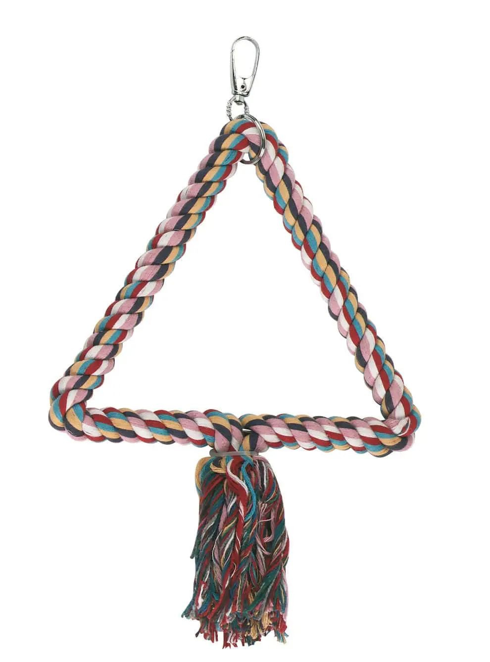Kerbl Pet Bird Swing for Budgies, 30 cm Cotton Multicolour