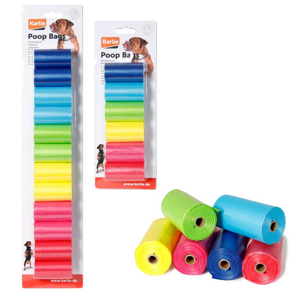 Karlie Sacchetti per cacca arcobaleno 12x 20 pz.
