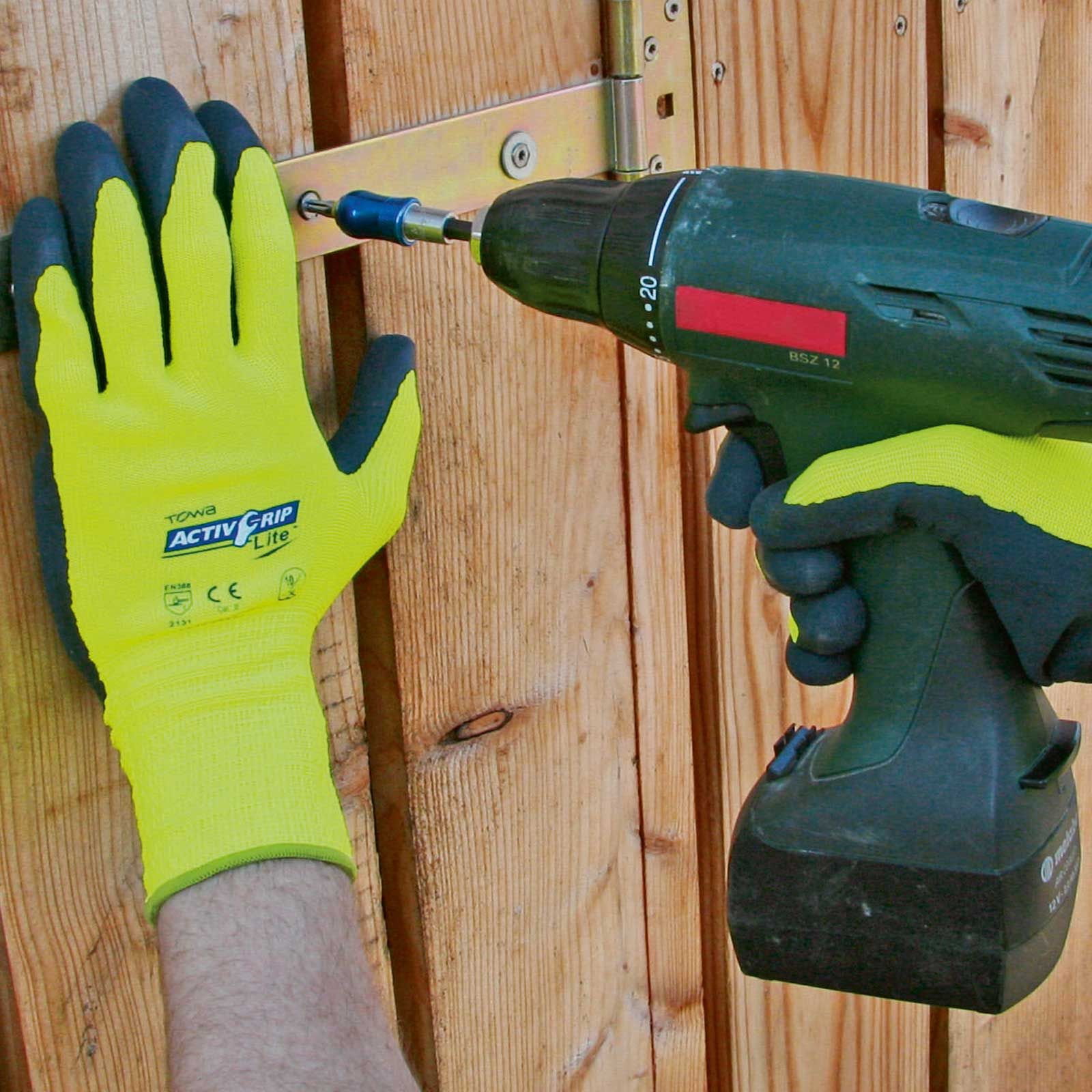 Keron Gant en tricot fin Activ Grip Lite, revêtement latex, adhérent, taille 10