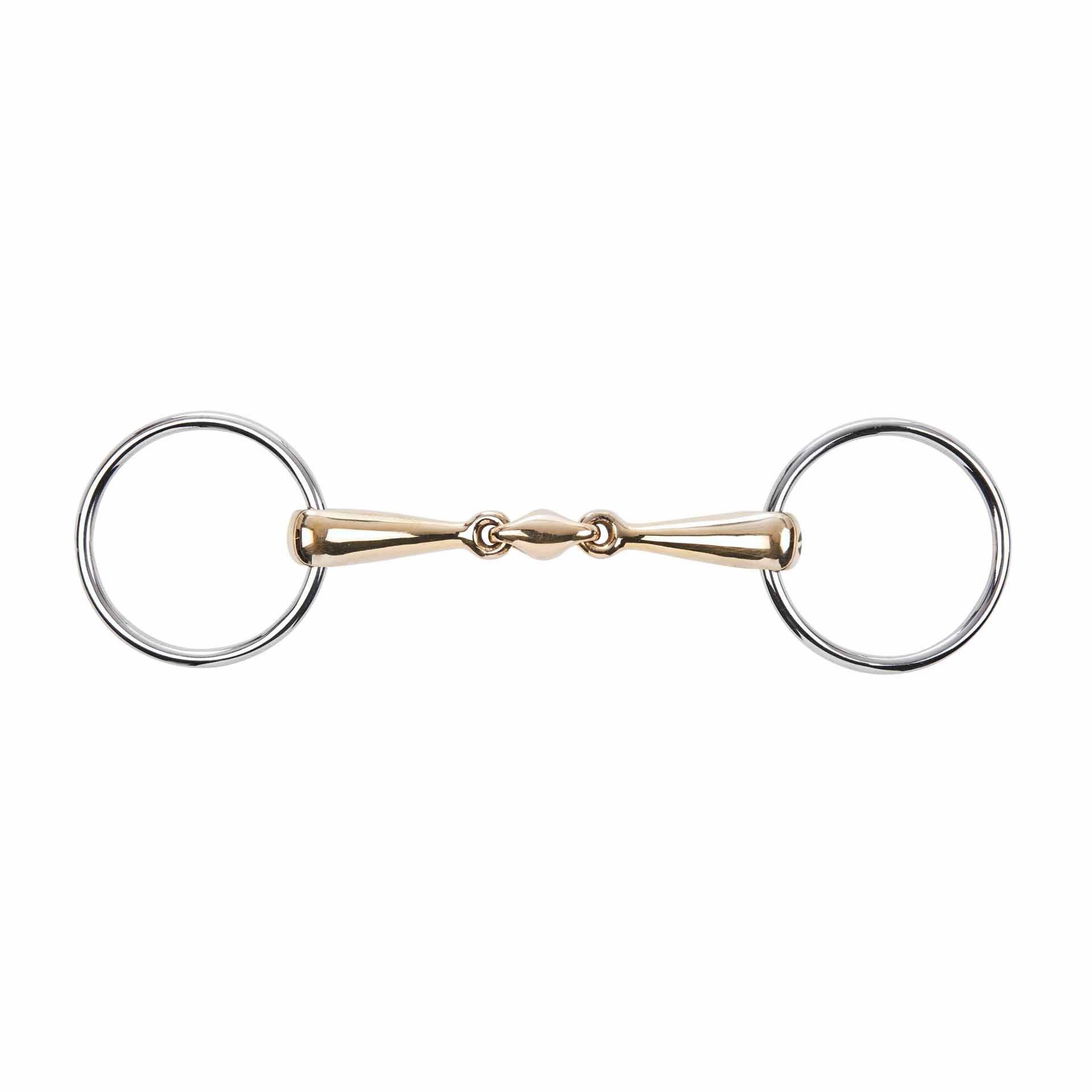 BUSSE Snaffle Bit KAUGAN 18 mm, Double-Jointed for Horses
