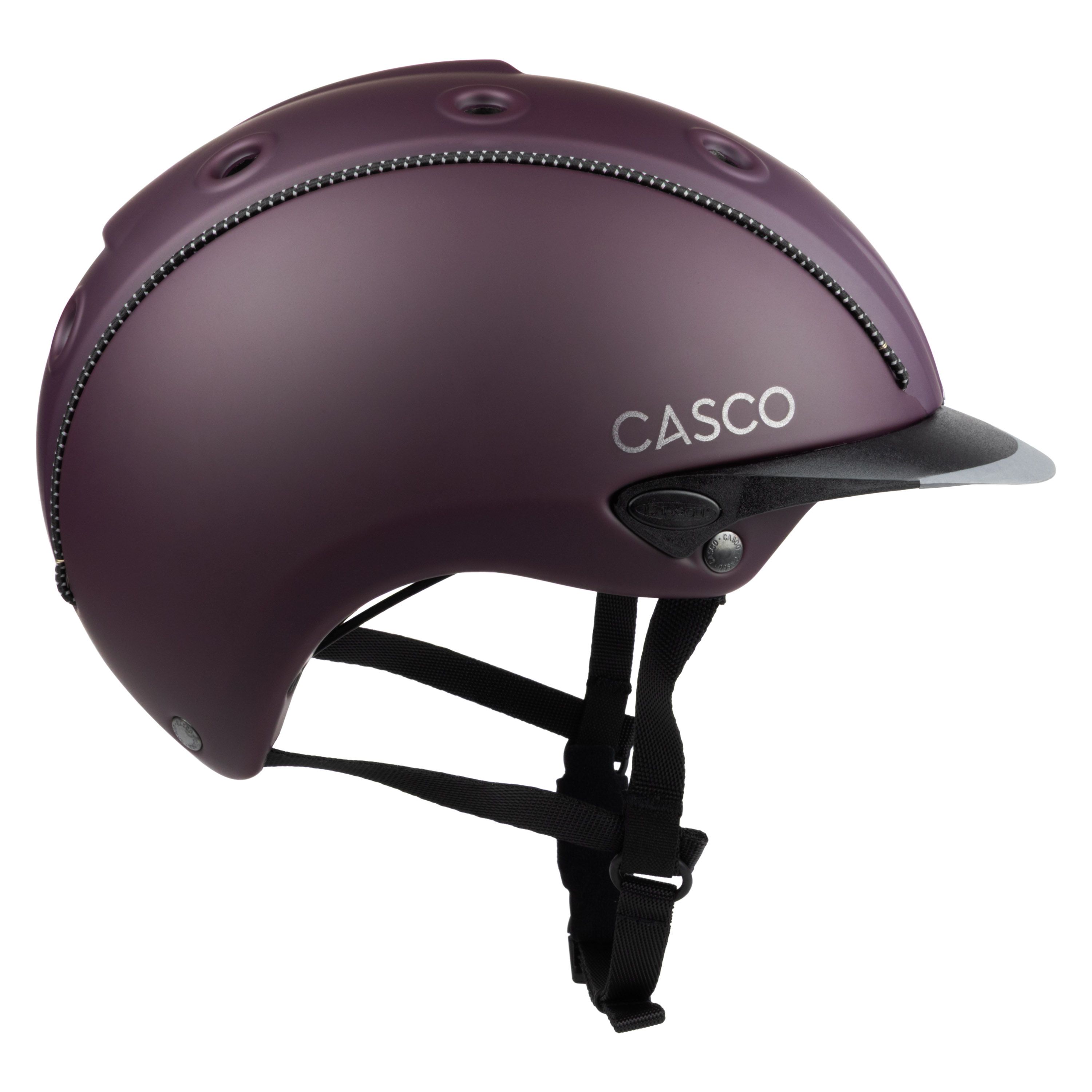 Casco Mistrall Prime Merlot casque d'équitation merlot mat, vue de côté