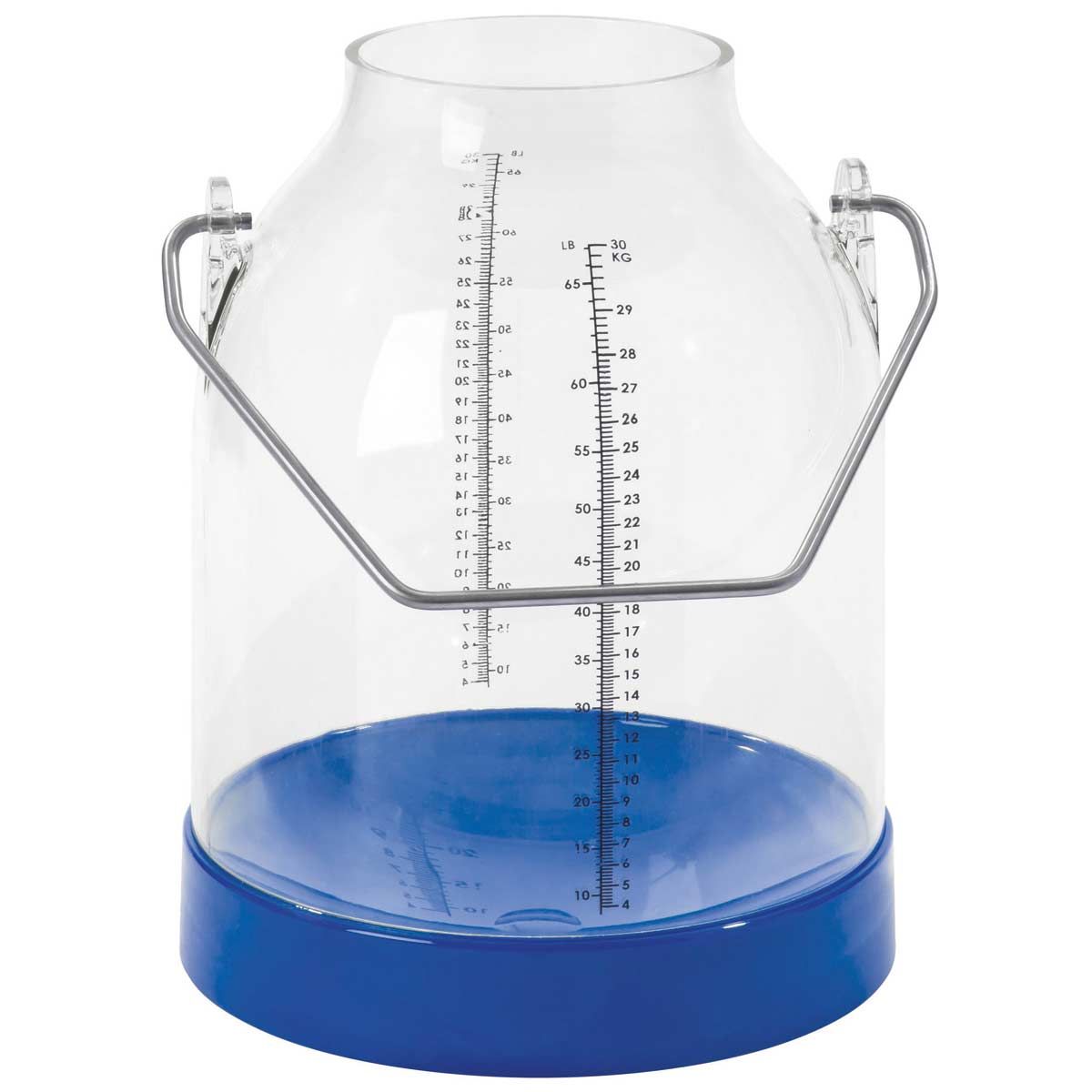 Kerbl Mjölkhink i plast 30 L med skala, metallhandtag 117 mm